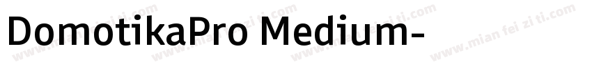 DomotikaPro Medium字体转换